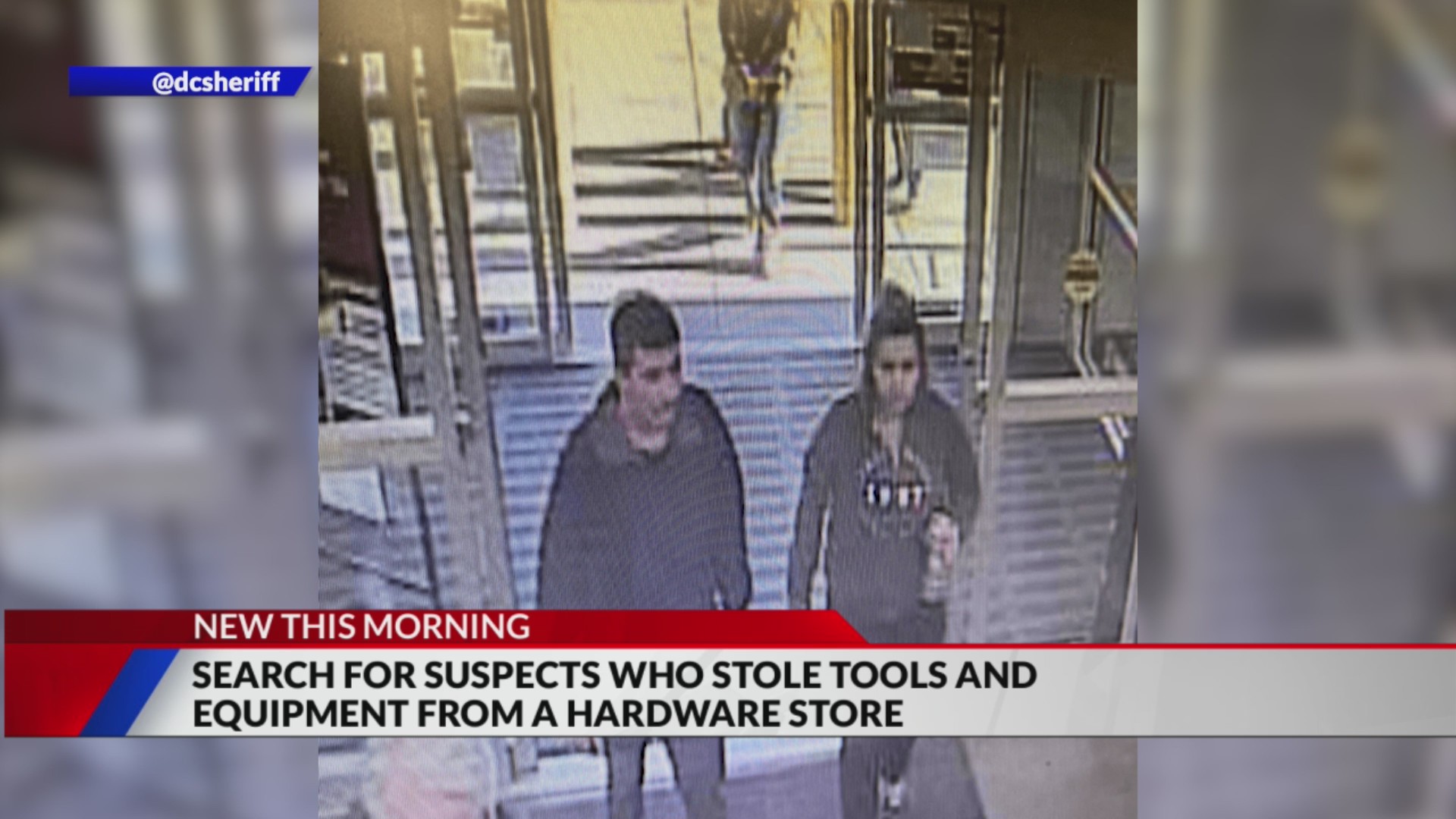 Search for suspects accused of stealing tools from hardware store ...
