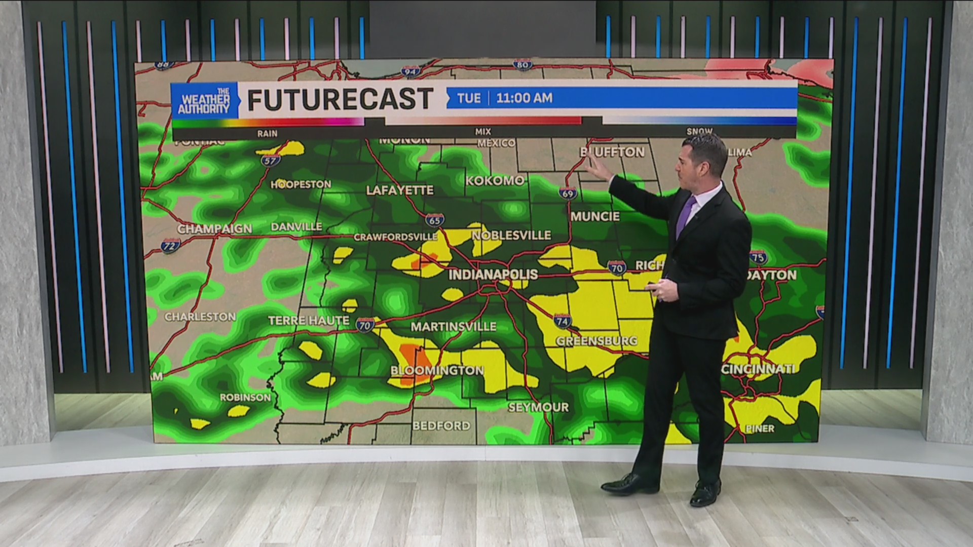 Steadier rain inbound; warm surge to end workweek – Fox 59