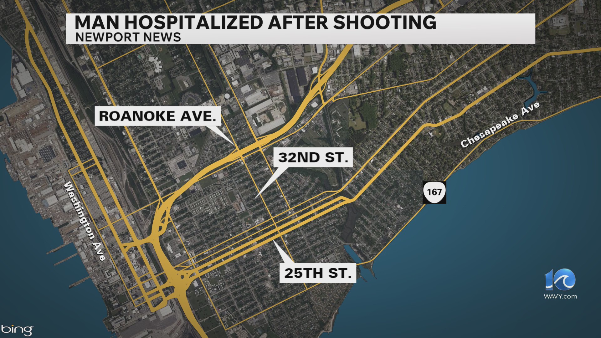Man seriously injured after shooting on 25th Street in Newport News ...