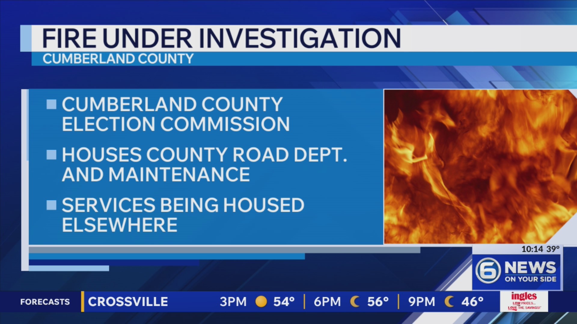 Fire at Cumberland County Election Commission under investigation ...