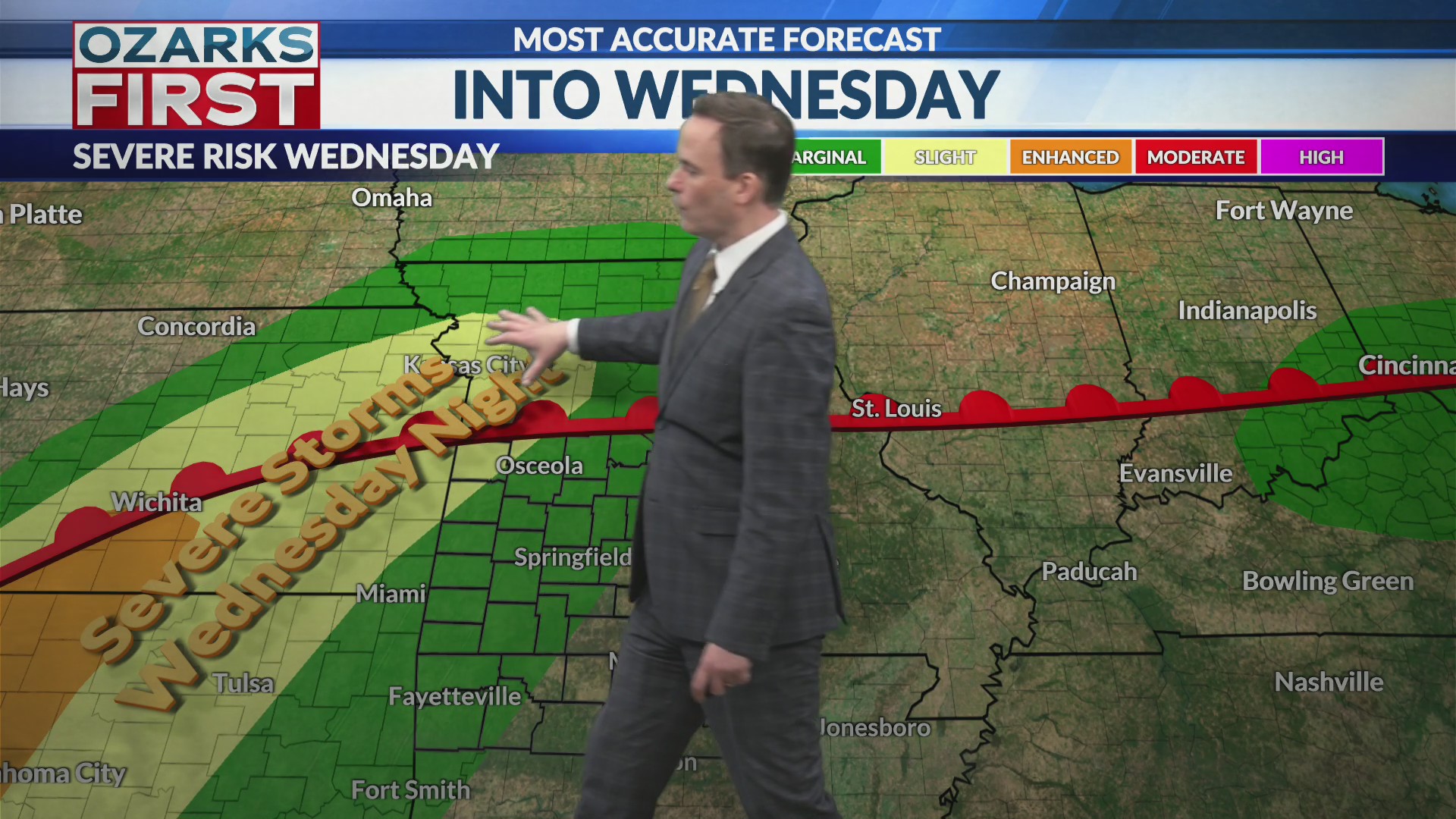 Storm chances the rest of the week, severe weather possible – KOLR ...