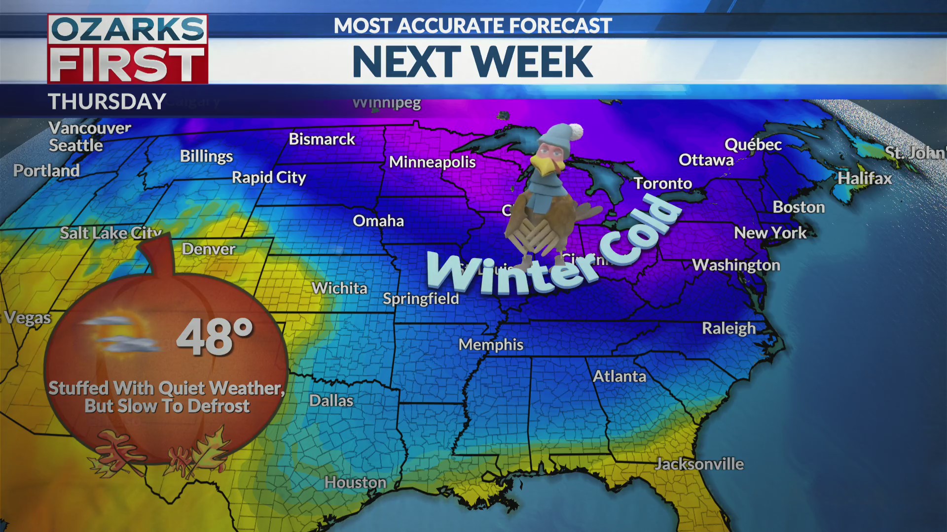 Wet night, sun for some tomorrow & colder by Thanksgiving – KOLR ...