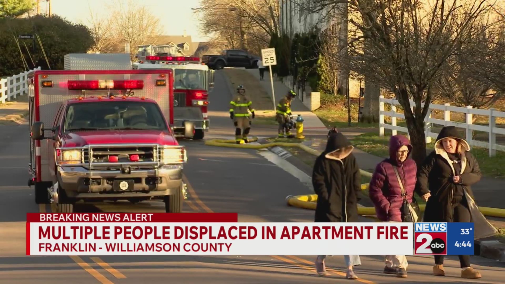 Multiple people displaced after fire at Franklin apartment complex ...