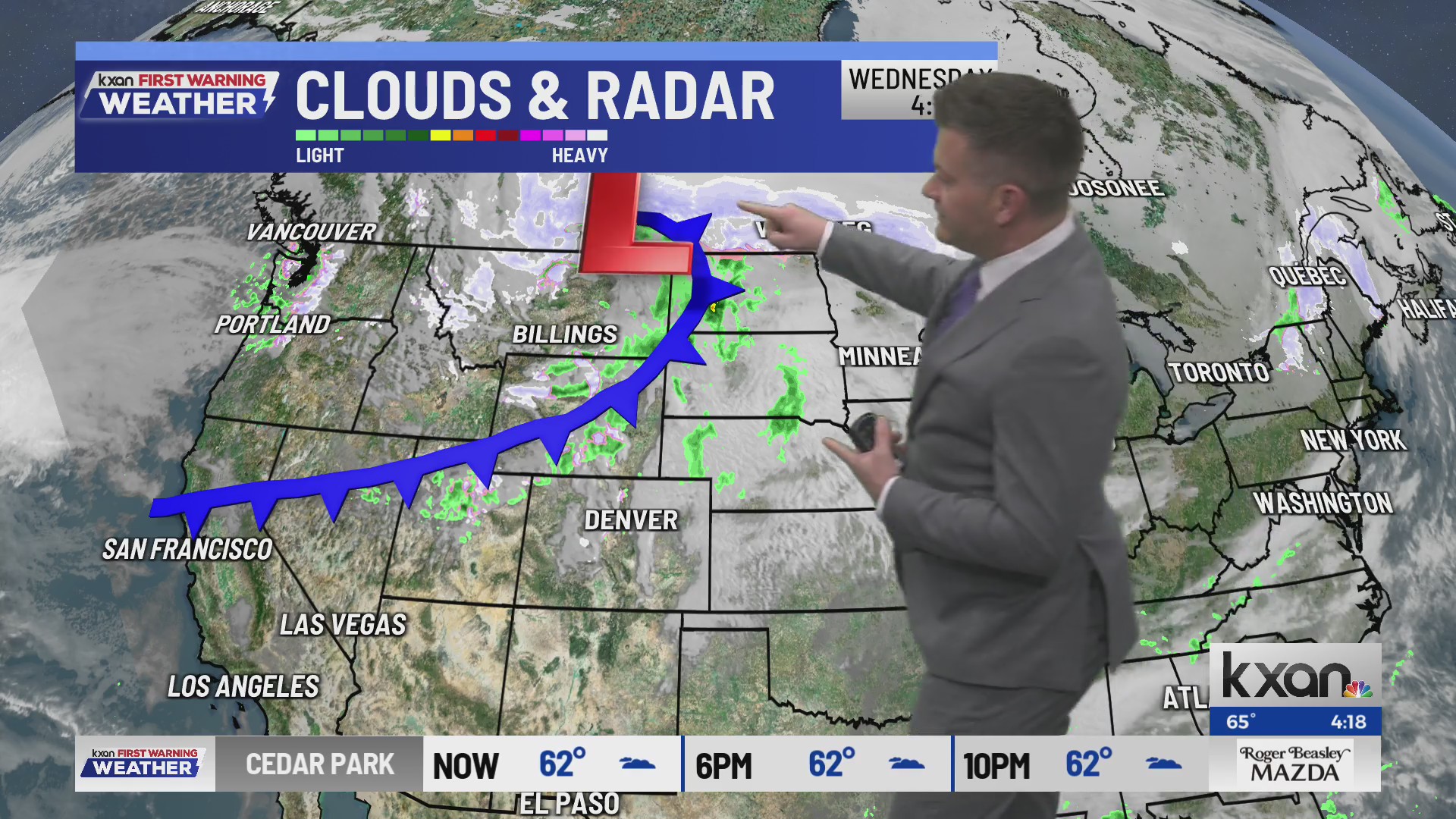 Warming ahead of our next cold front on Thursday | KXAN Forecast (Dec ...