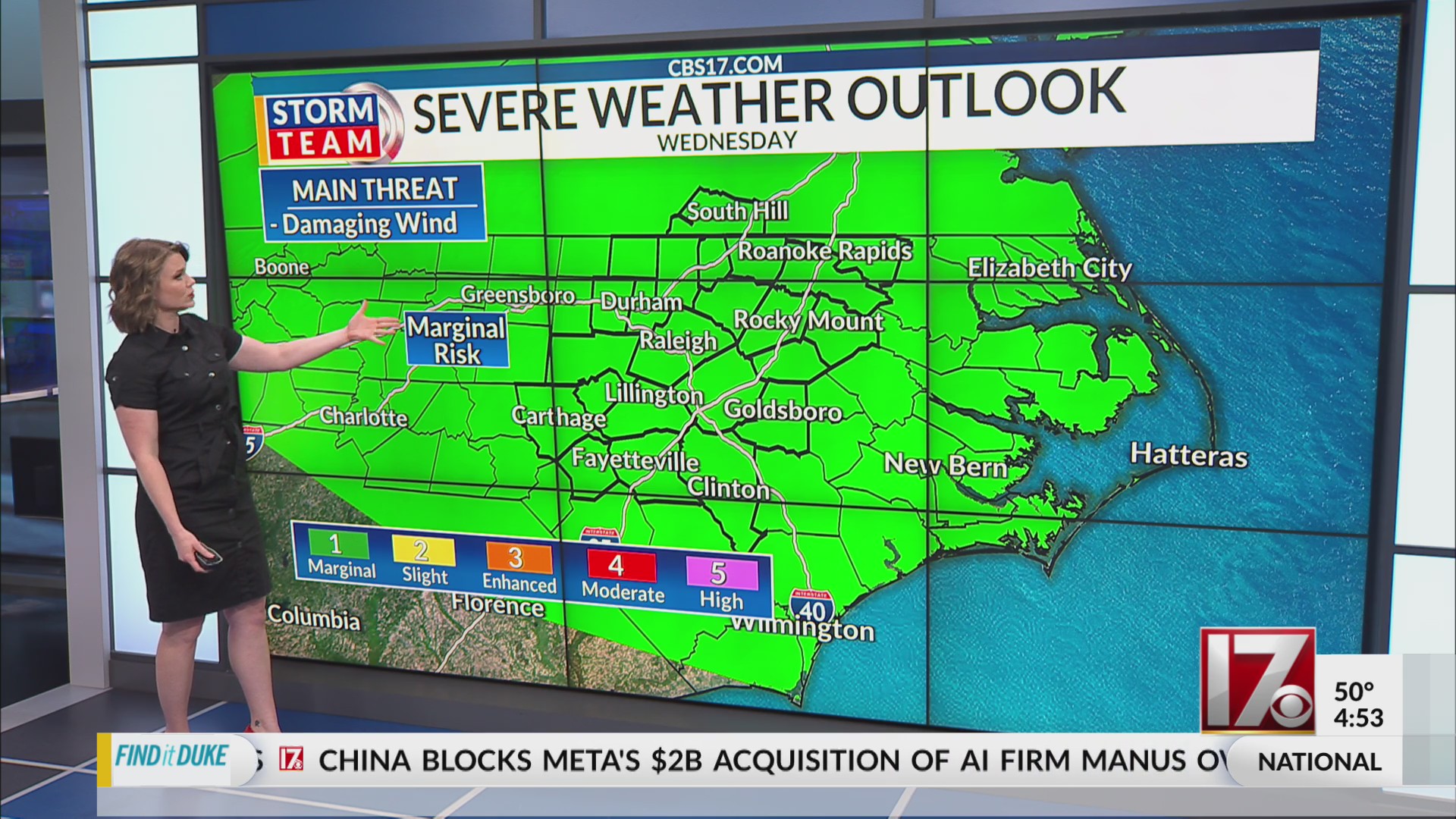 Isolated rain throughout the day Tuesday in central NC – CBS17.com
