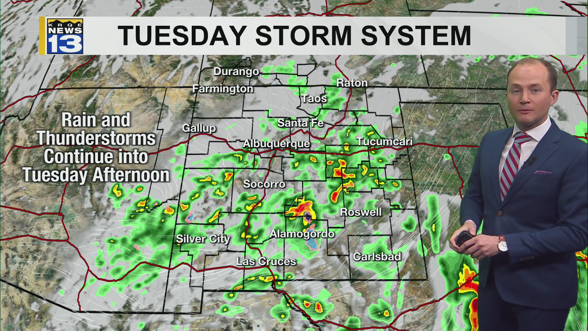 Rain moves into parts of New Mexico Tuesday – KRQE NEWS 13 – Breaking ...
