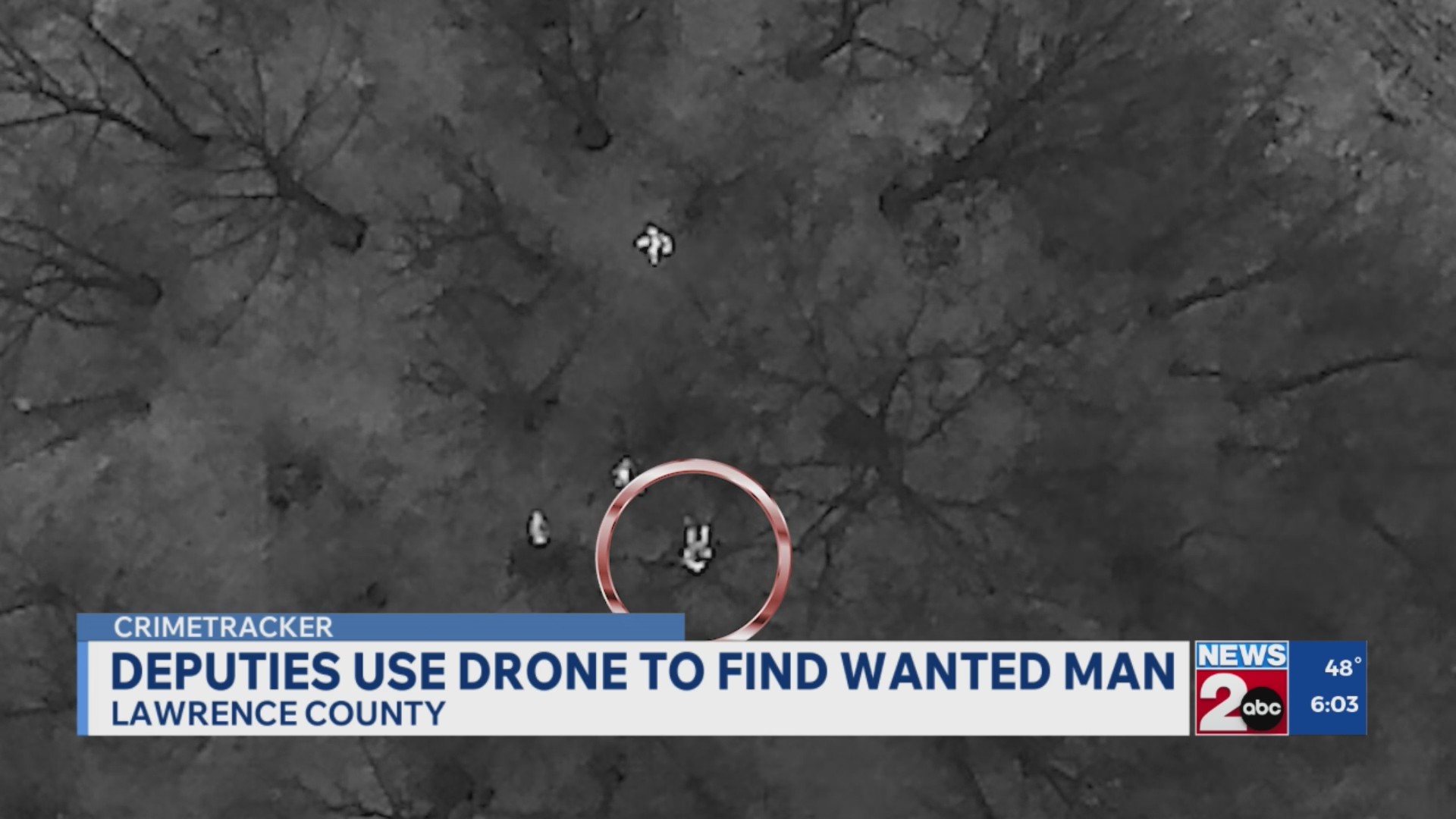 Lawrence County deputies use drone to find wanted man – WKRN News 2