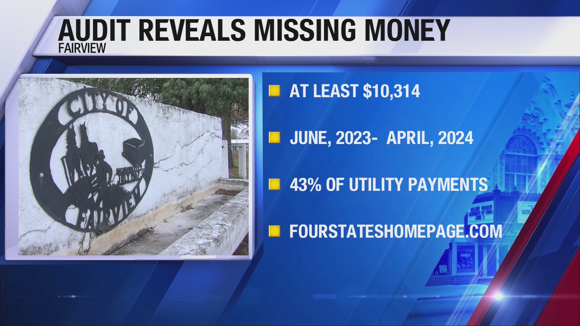 Audit reveals missing funds and accounting problems in Fairview – KSNF ...