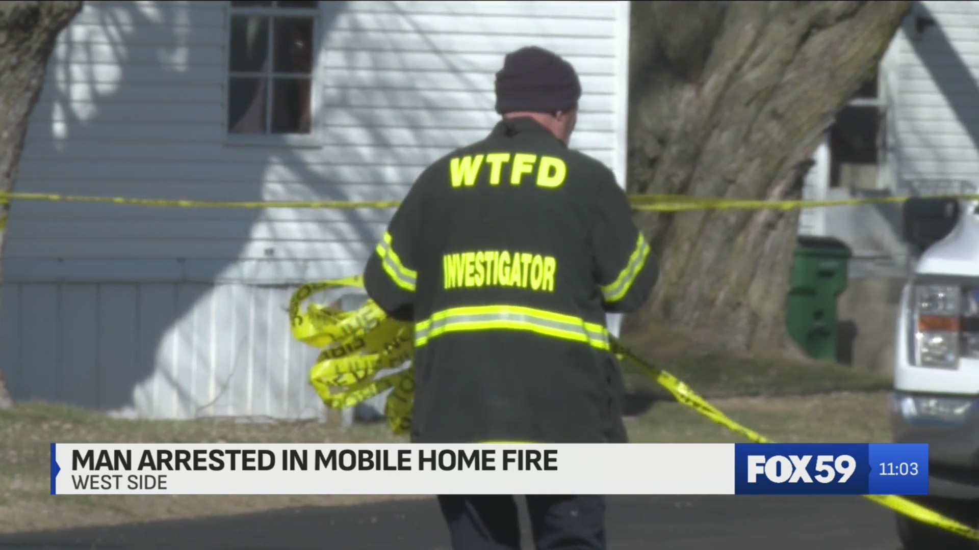 Man arrested after deadly mobile home fire on west side of Indianapolis ...