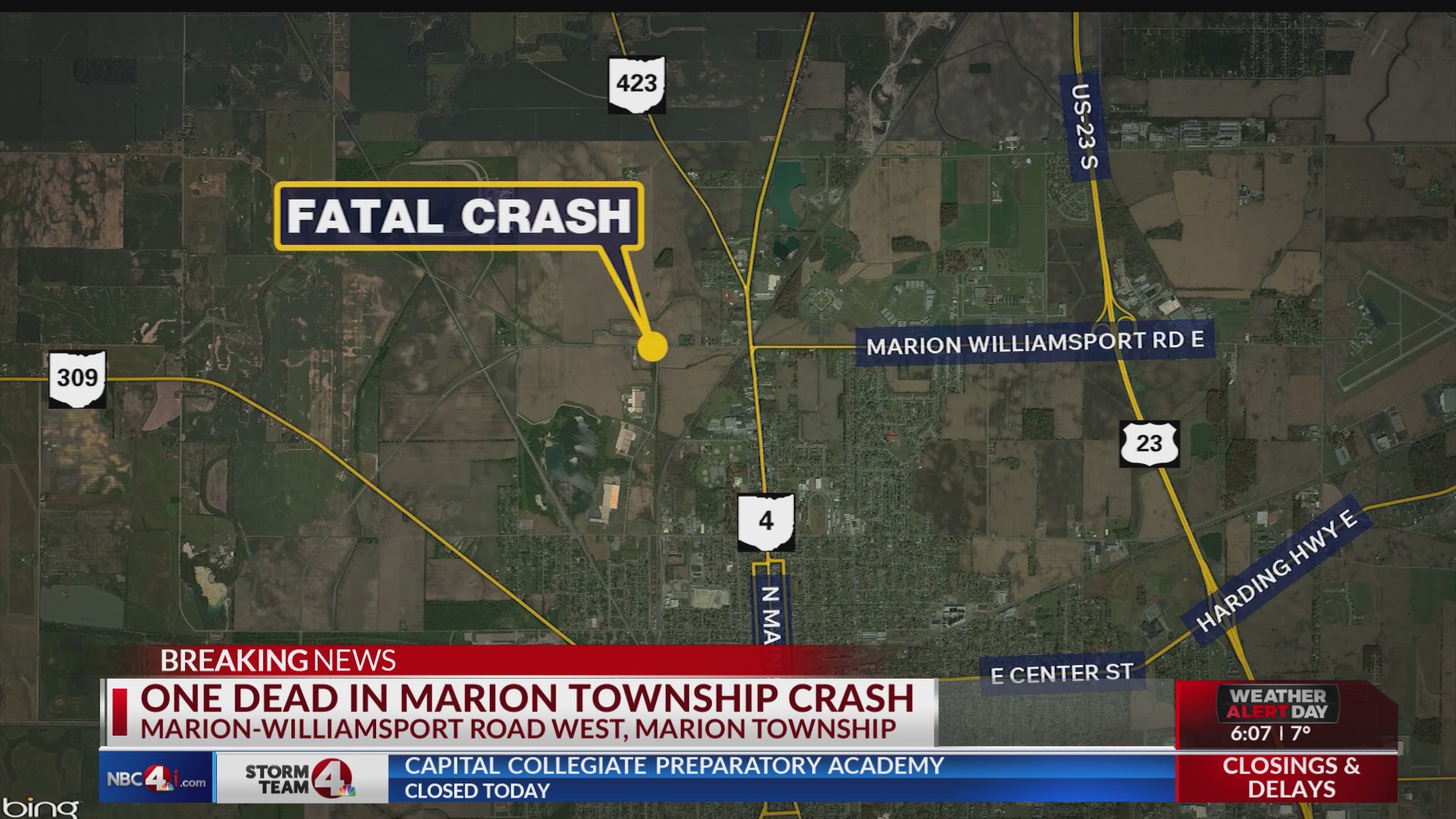 One dead after head-on collision in Marion County – NBC4 WCMH-TV