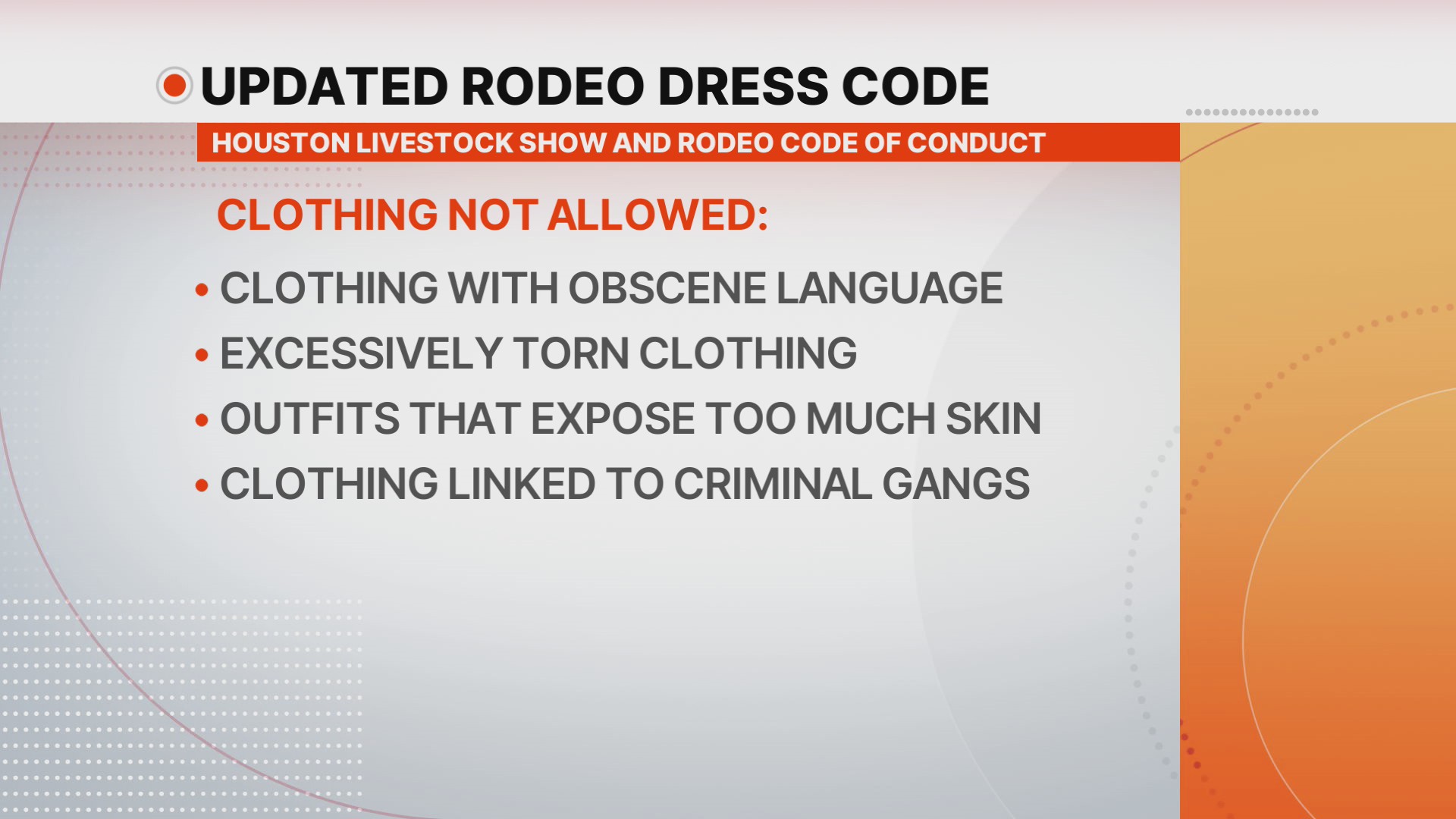 Updated Rodeo Houston dress code – CW39 Houston