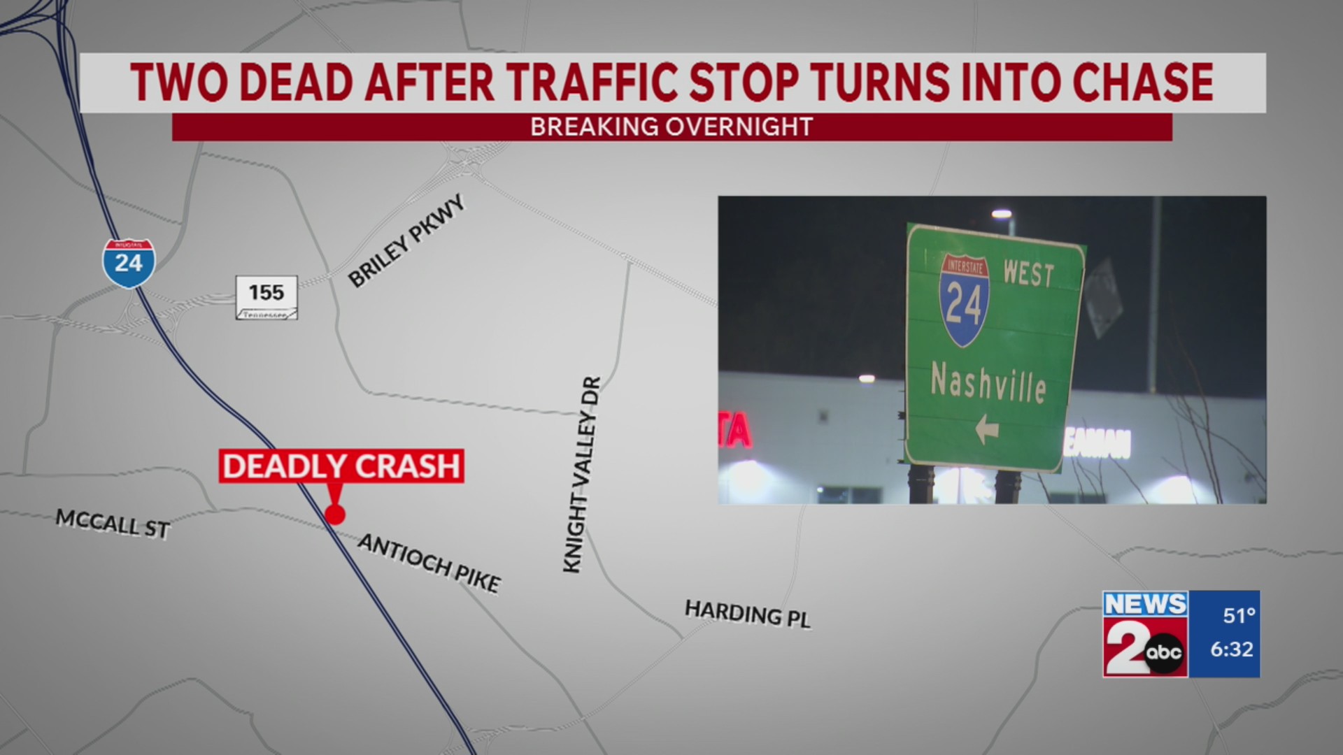 2 dead after crash on I-24 West near Antioch Pike – WKRN News 2