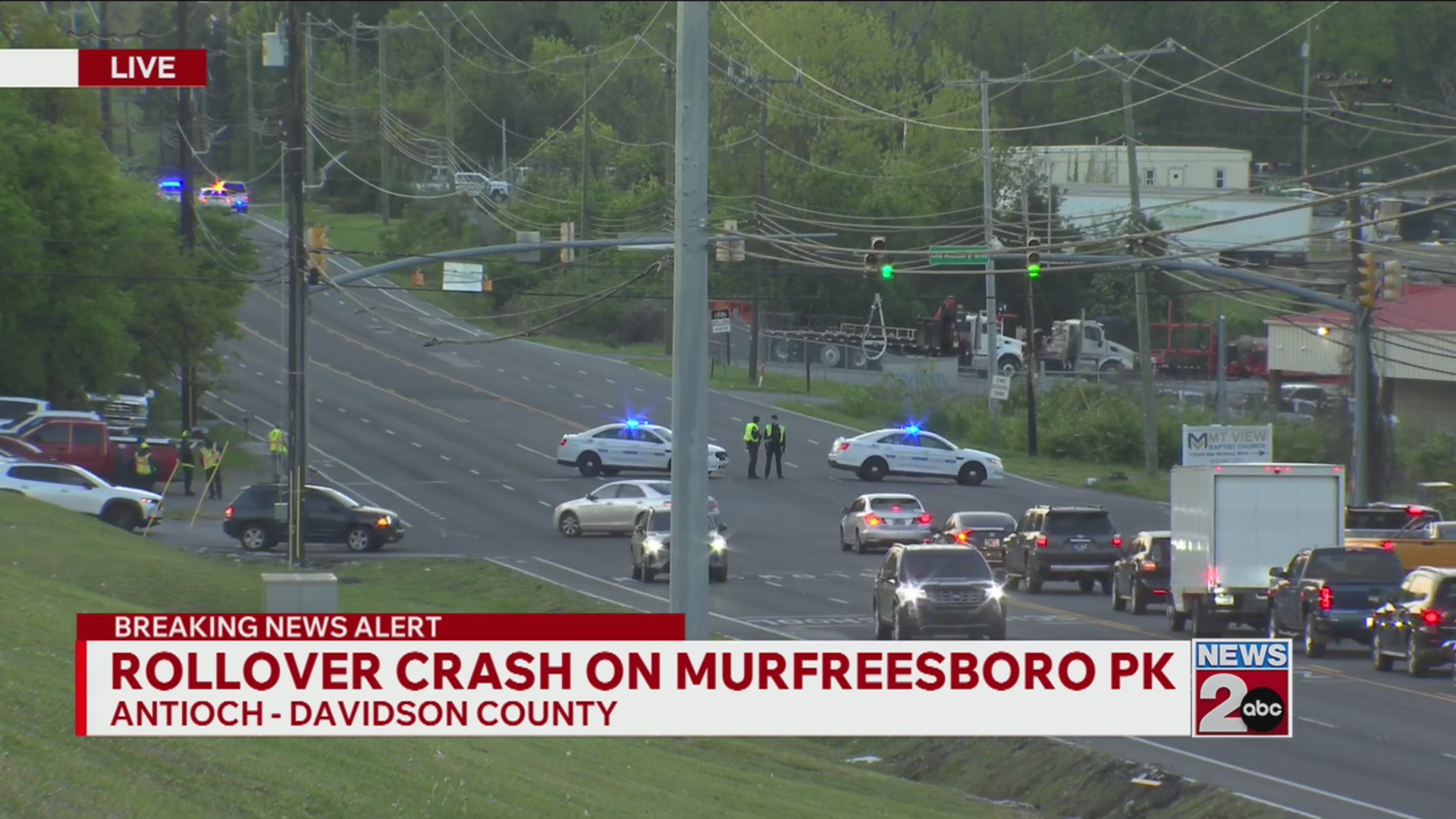 Serious crash closes Murfreesboro Pike in Antioch – WKRN News 2