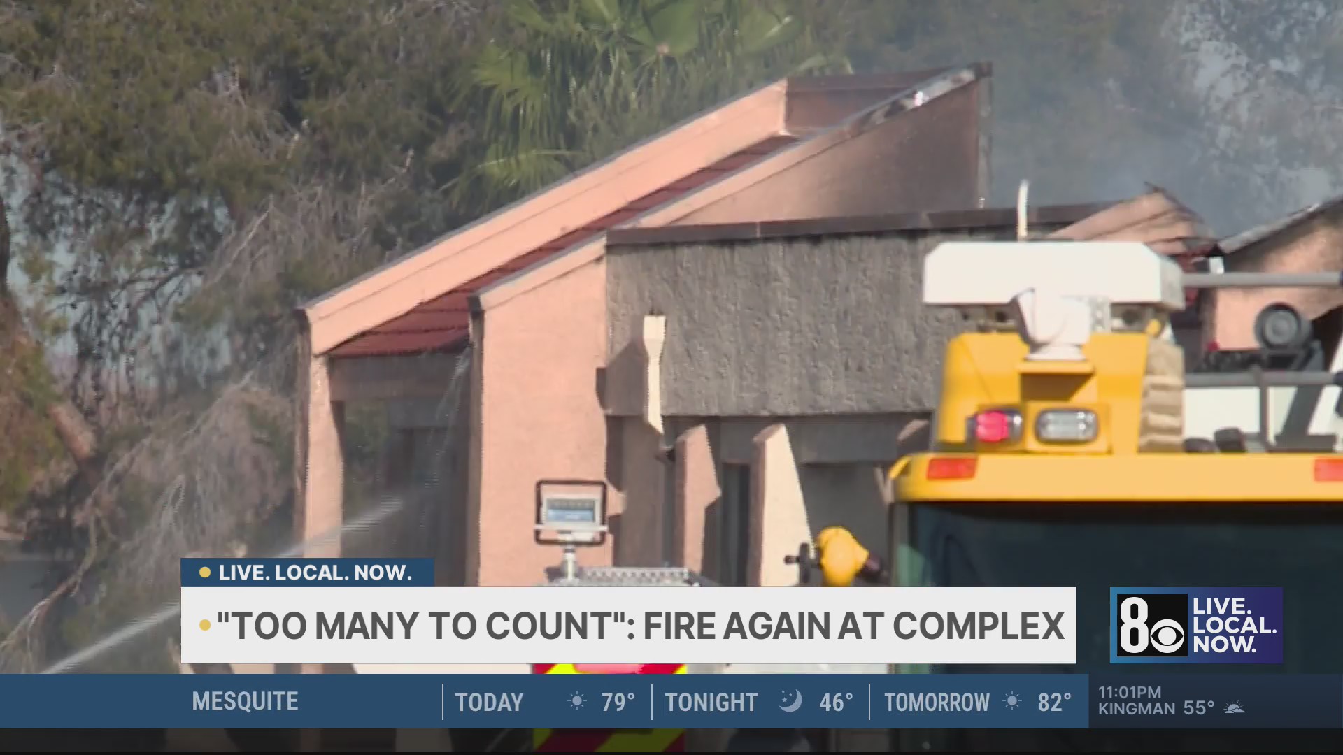 Las Vegas apartment fire leaves 30+ displaced – KLAS