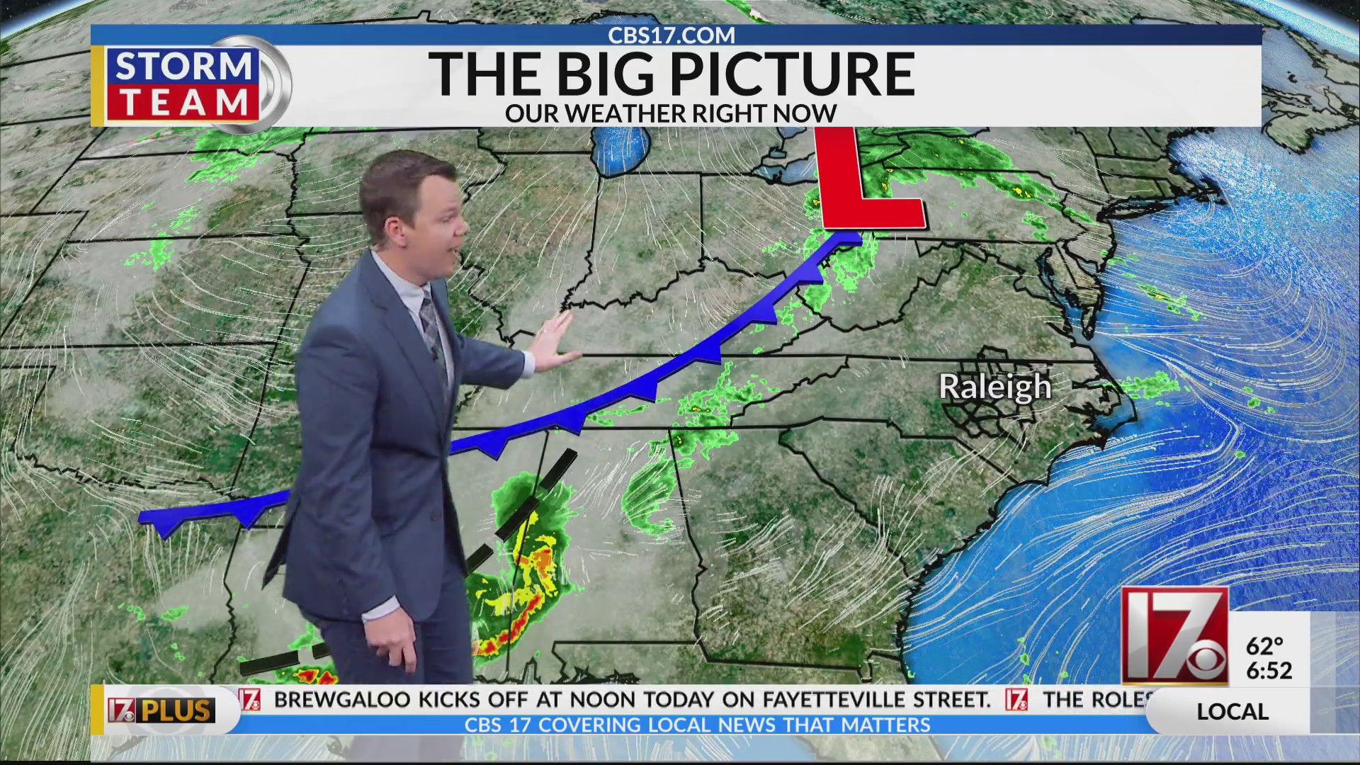 Saturday night in central NC could bring some rain – CBS17.com