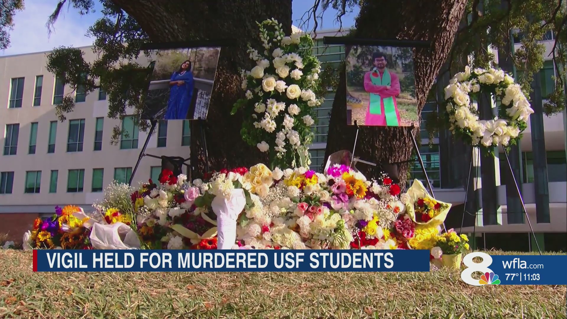 USF community holds vigil in honor of murdered doctoral students ...