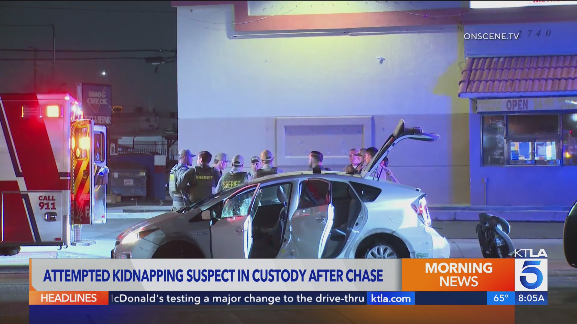Kidnapping suspect arrested after chase into L.A. County – KTLA