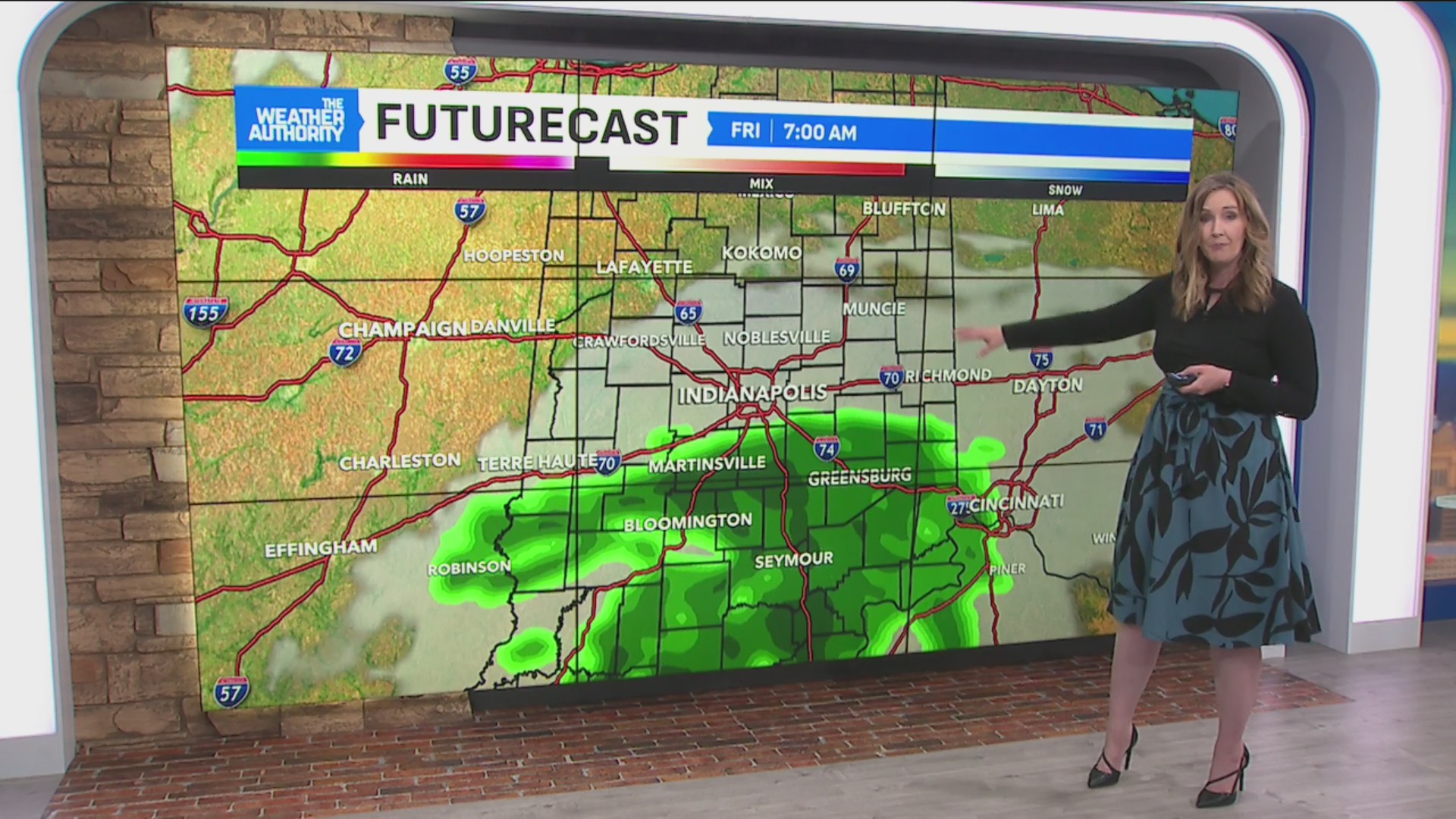 A cooler day with spotty rain chances – Fox 59