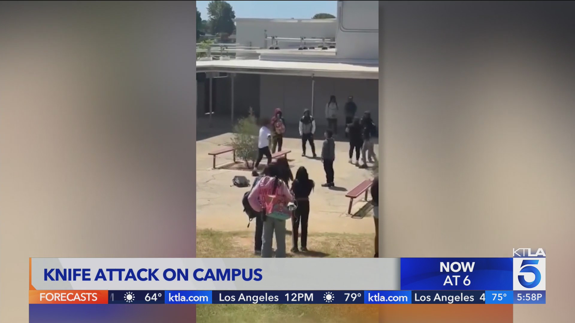 Knife attack on Playa Del Rey school campus