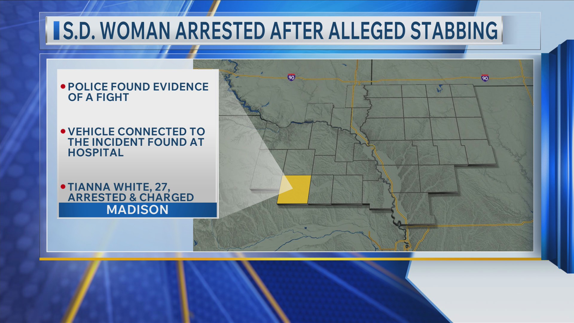 S.D. Woman Arrested After Alleged Stabbing – KCAU 9 News | Sioux City ...