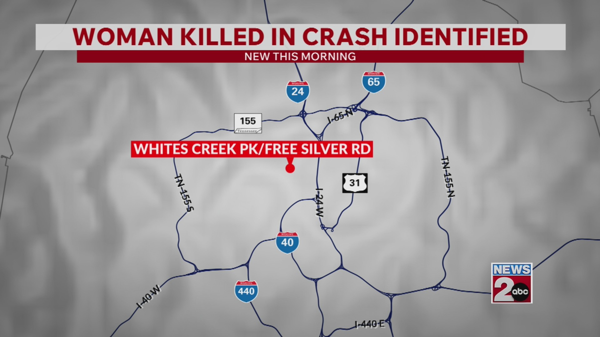 Woman killed in crash off Whites Creek Pike – WKRN News 2
