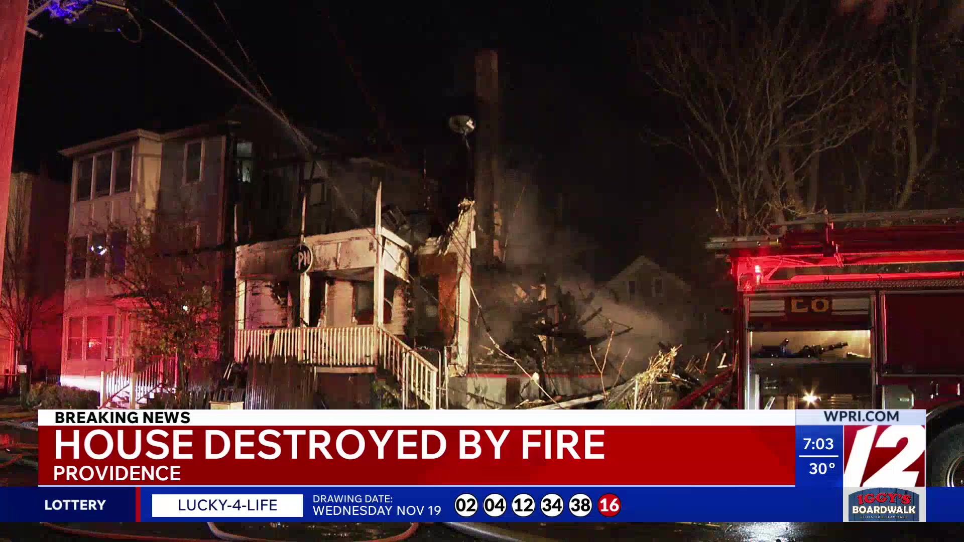 Providence multi-family home destroyed by fire – WPRI.com