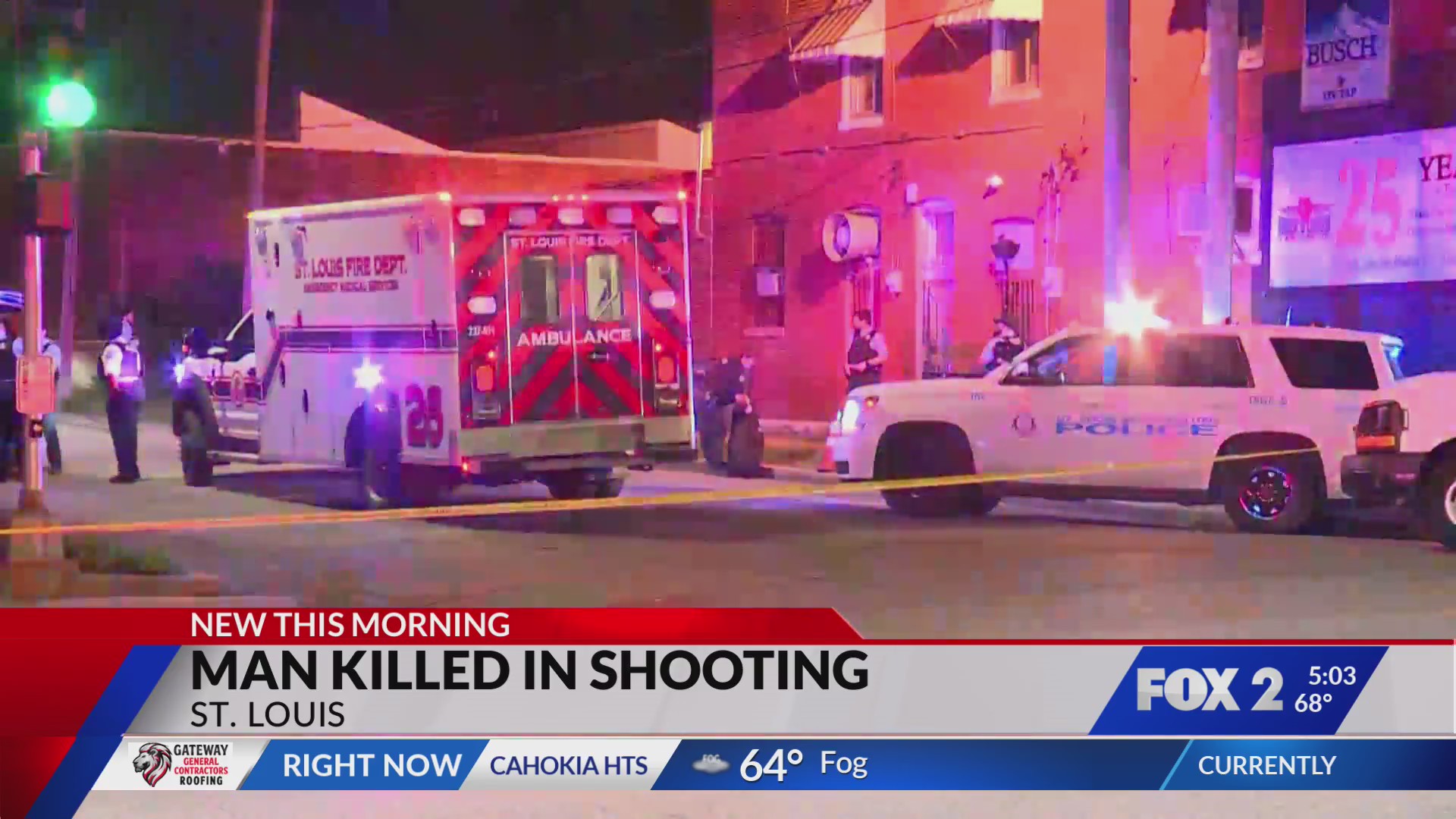 Man shot, killed outside biker bar in north St. Louis – FOX 2