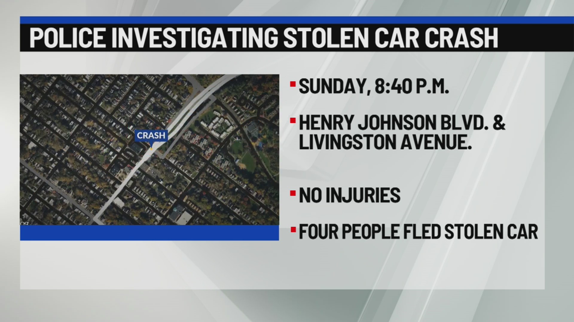 Stolen car crash under investigation – NEWS10 ABC