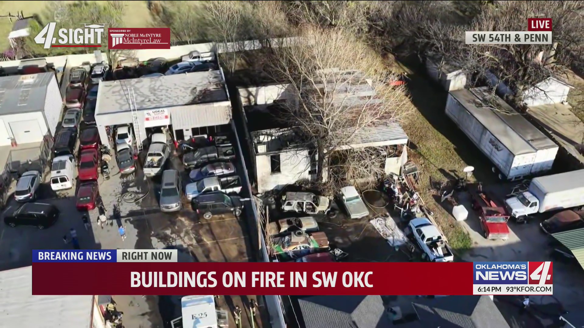 Buildings on fire in SW OKC – KFOR.com Oklahoma City