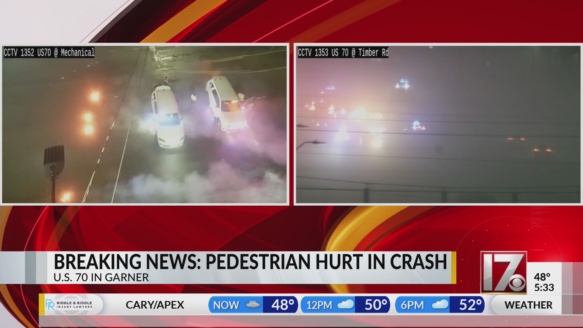 Pedestrian seriously injured in overnight crash on US 70 in Garner ...