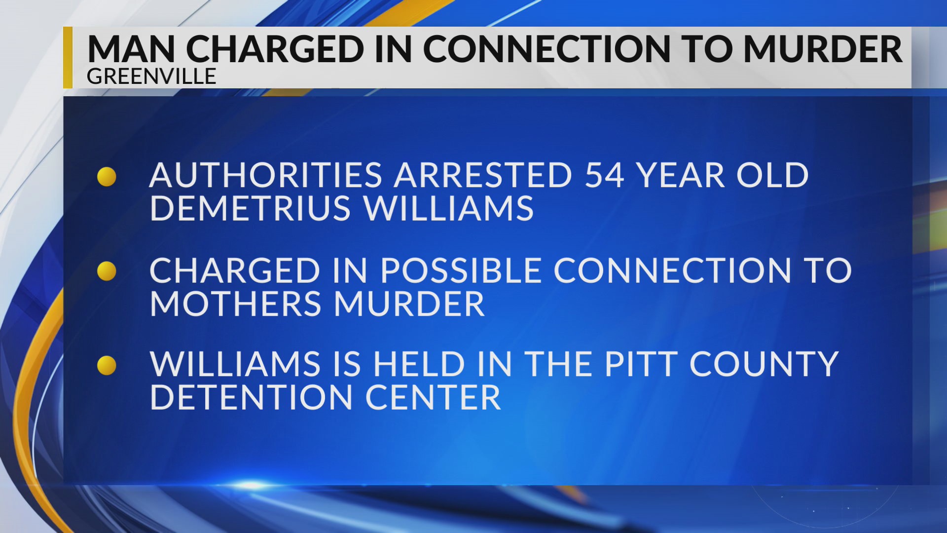 Son charged with murder of his mother in Greenville – WNCT