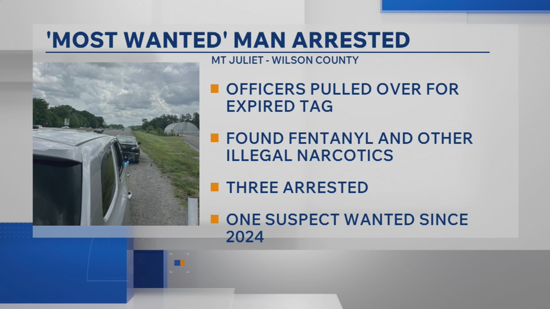 Wanted man among three people arrested after Mt. Juliet traffic stop ...