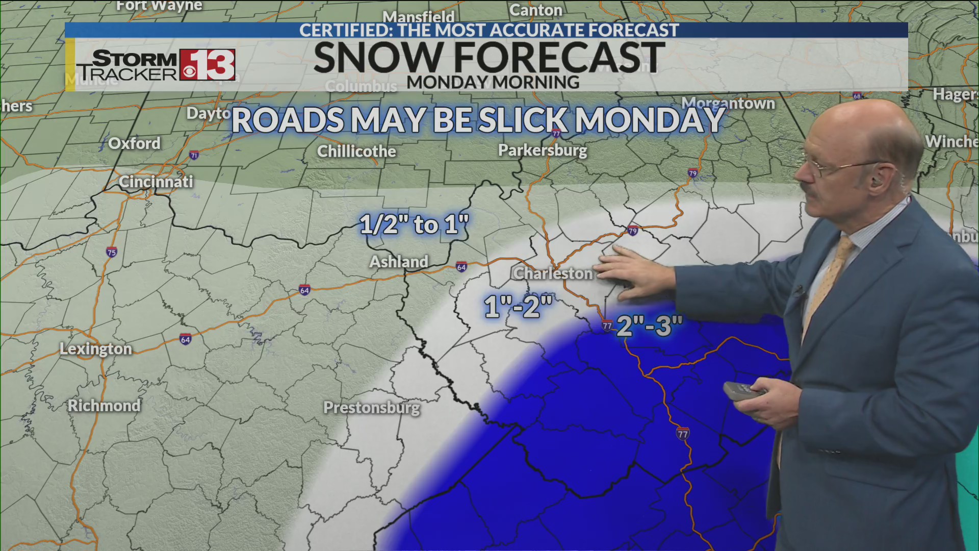 Snow update for Monday December 8, 2025 – WOWK 13 News