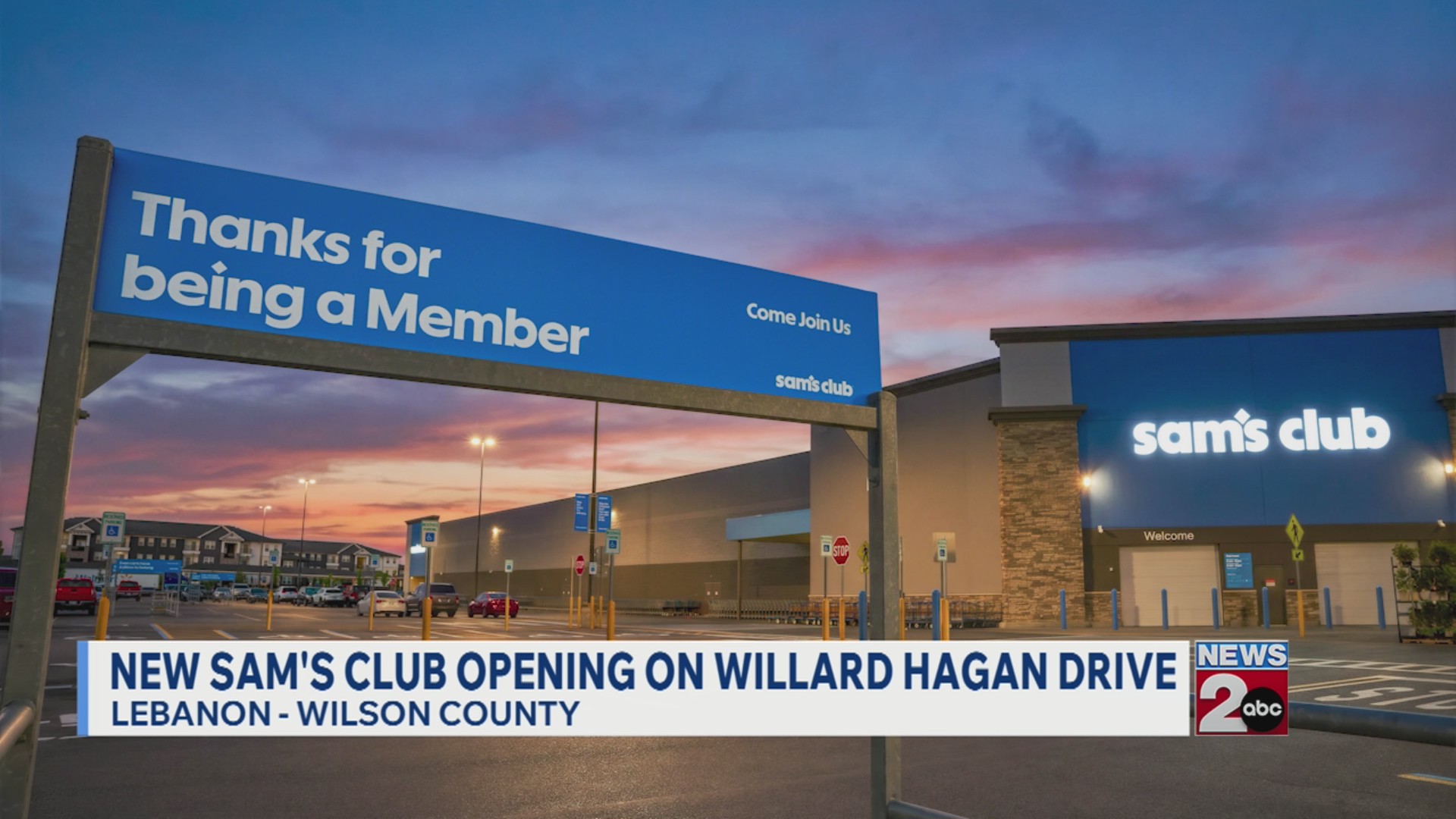 New Sam's Club opening in Wilson County