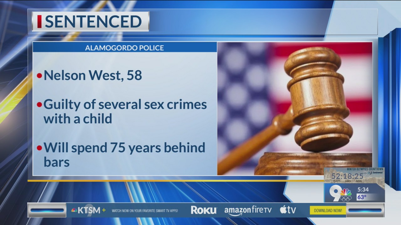 NM man gets 75 years for child sex crimes – KTSM 9 News