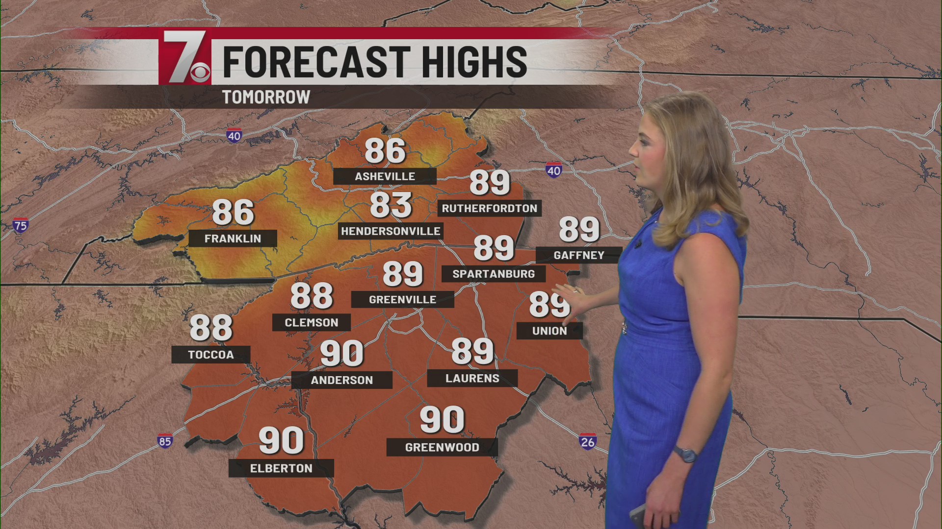 Sunday pm wx – WSPA 7NEWS