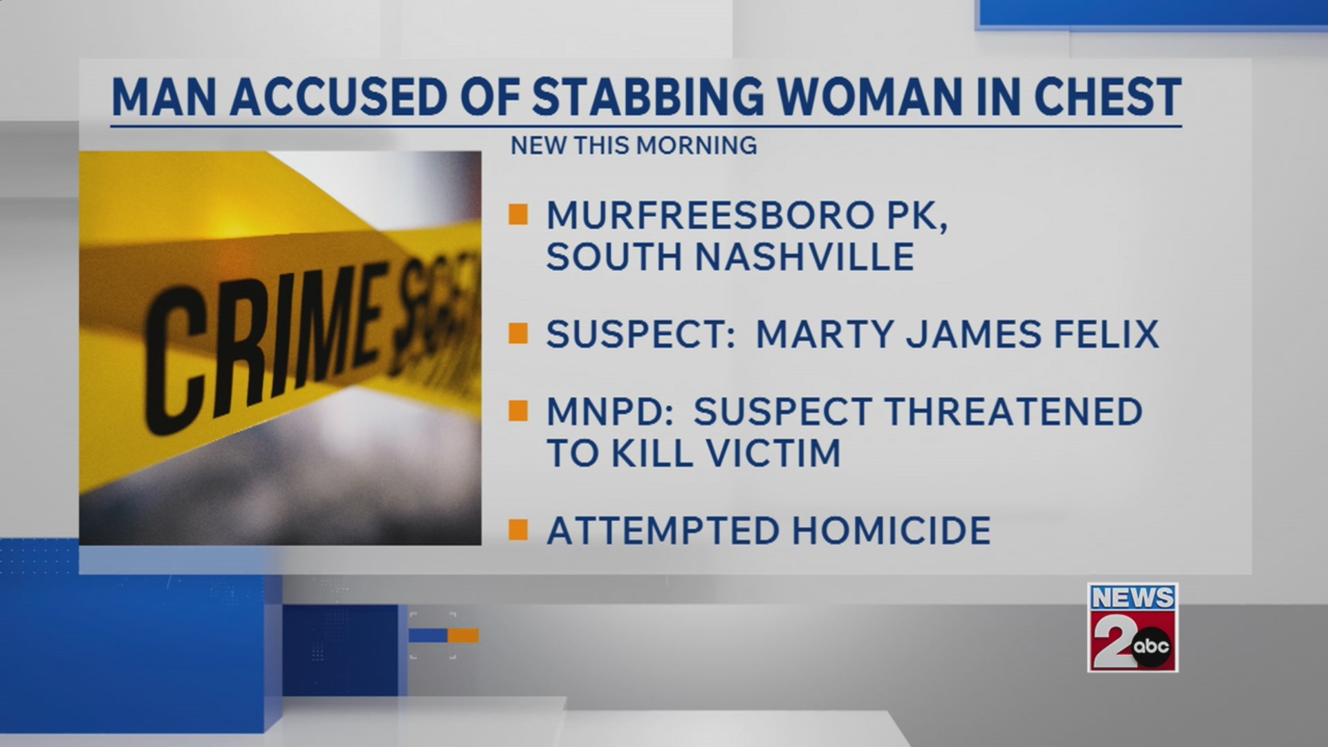 Man accused of stabbing woman in the chest – WKRN News 2