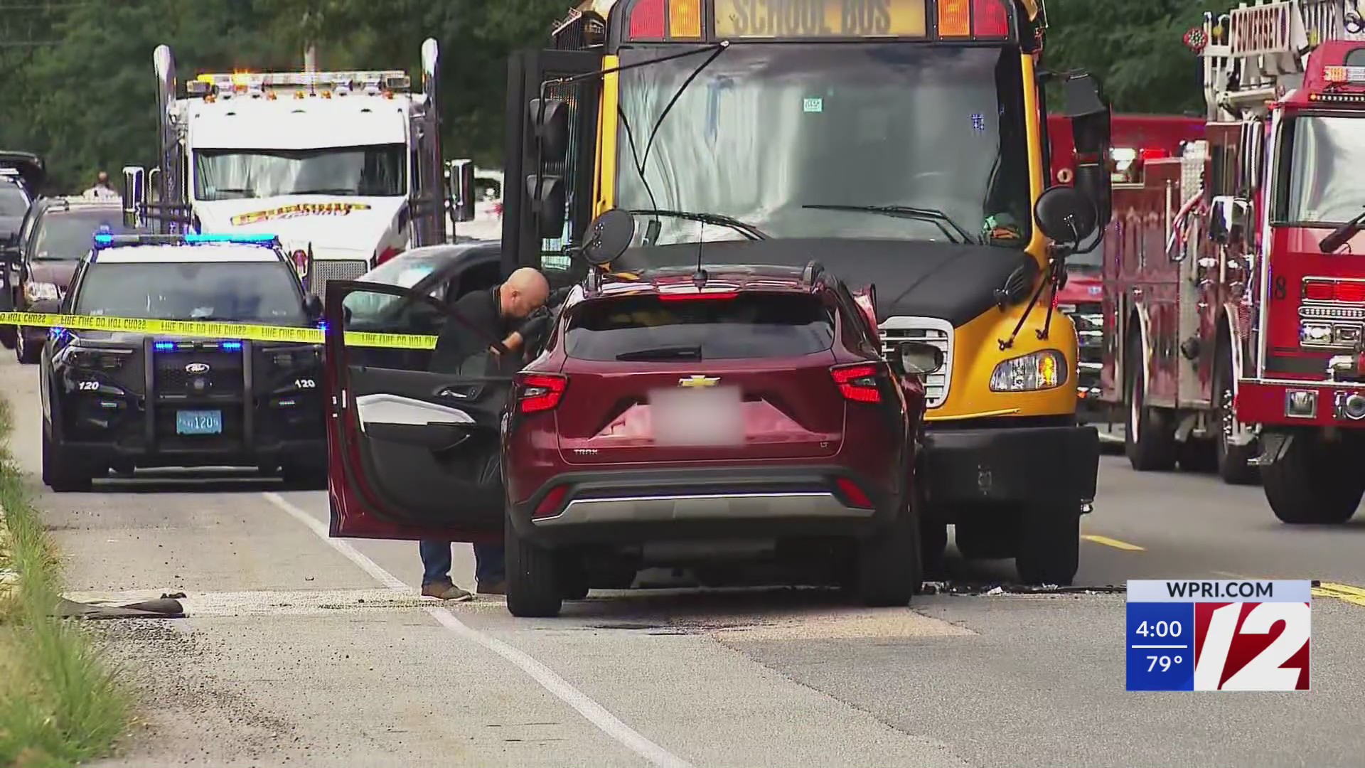 Police: Driver fell asleep, crashed into school bus head-on in Somerset