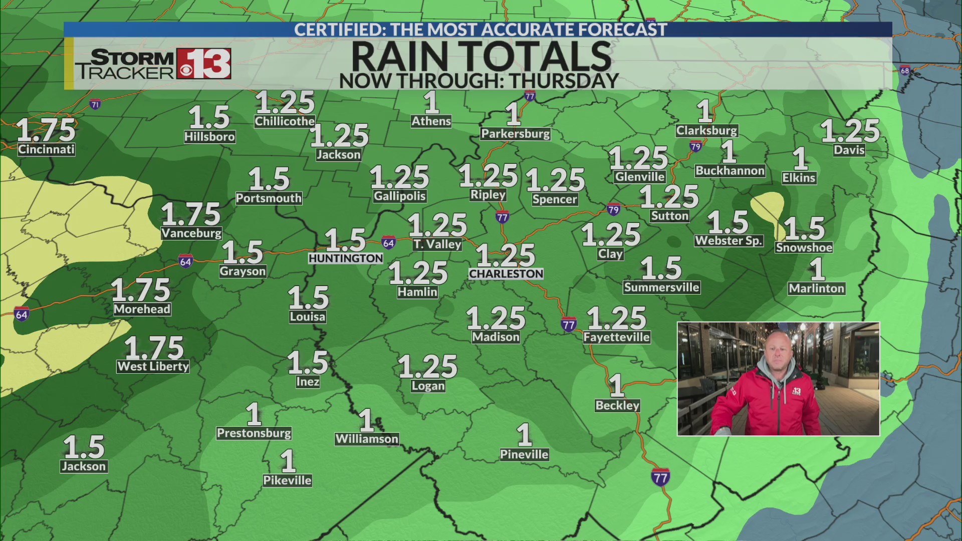 Rain will accumulate over the next 7 days – WOWK 13 News