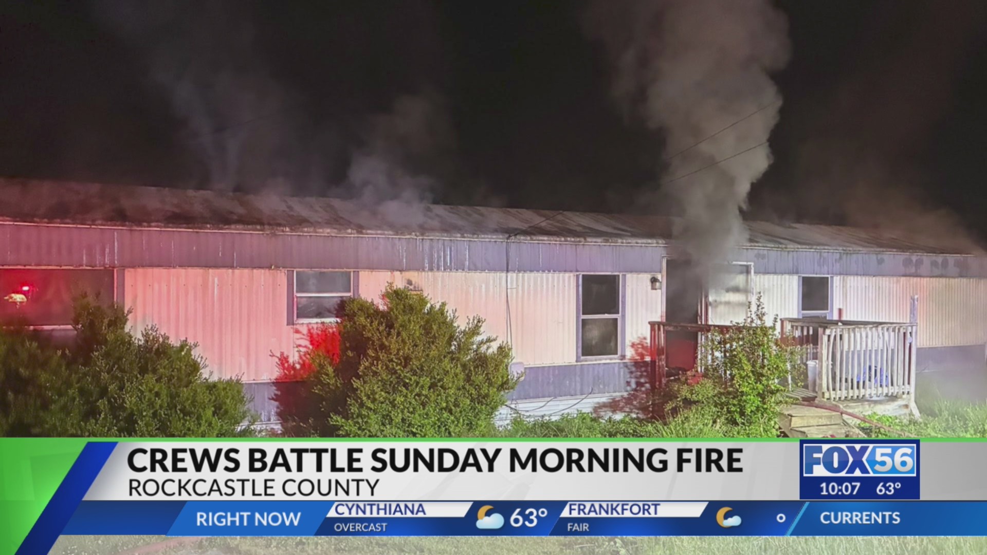 Resident displaced after Rockcastle County mobile home fire – FOX 56 News