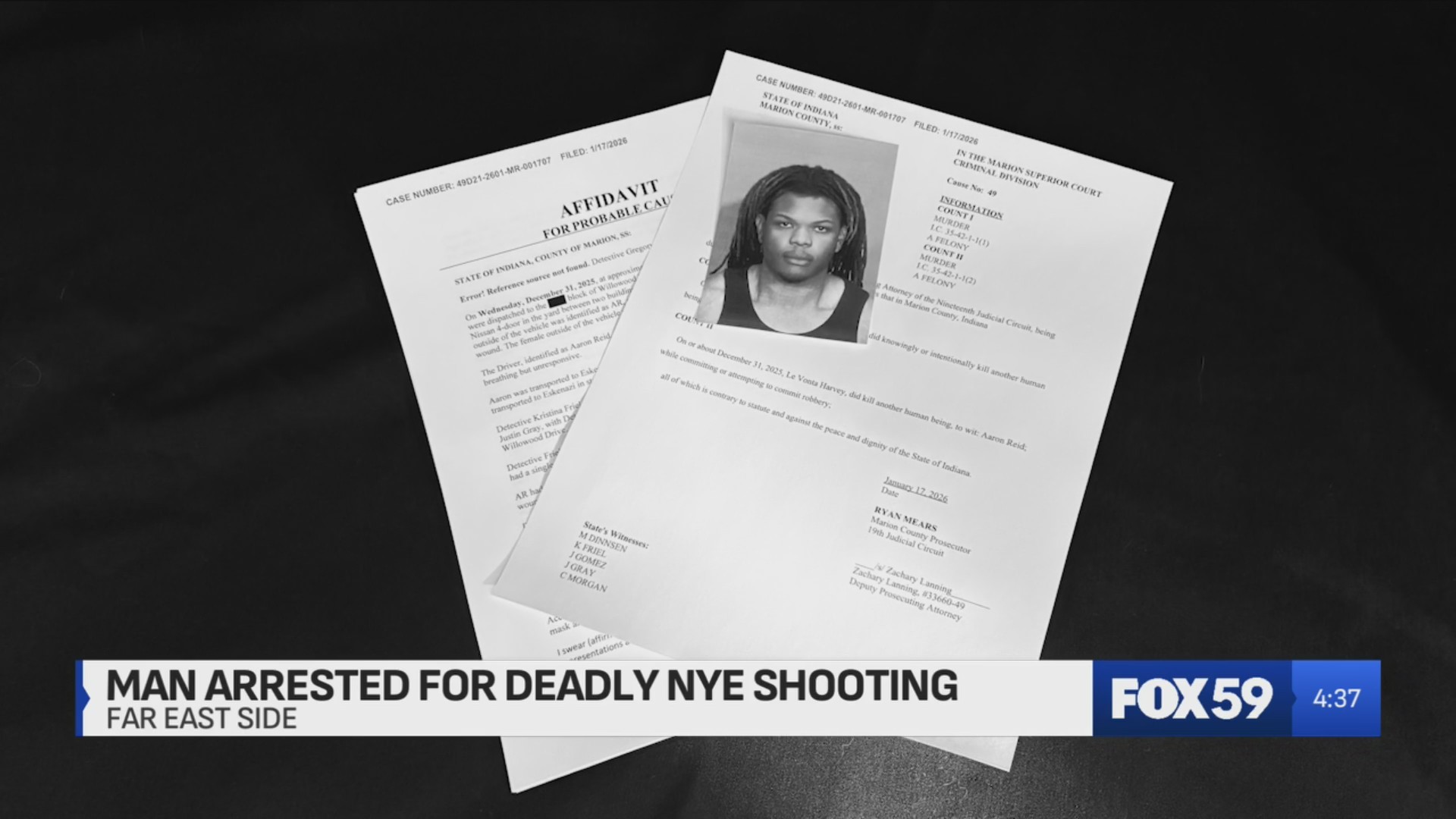 Indy man arrested for murder after New Year’s Eve shooting killed 18 ...