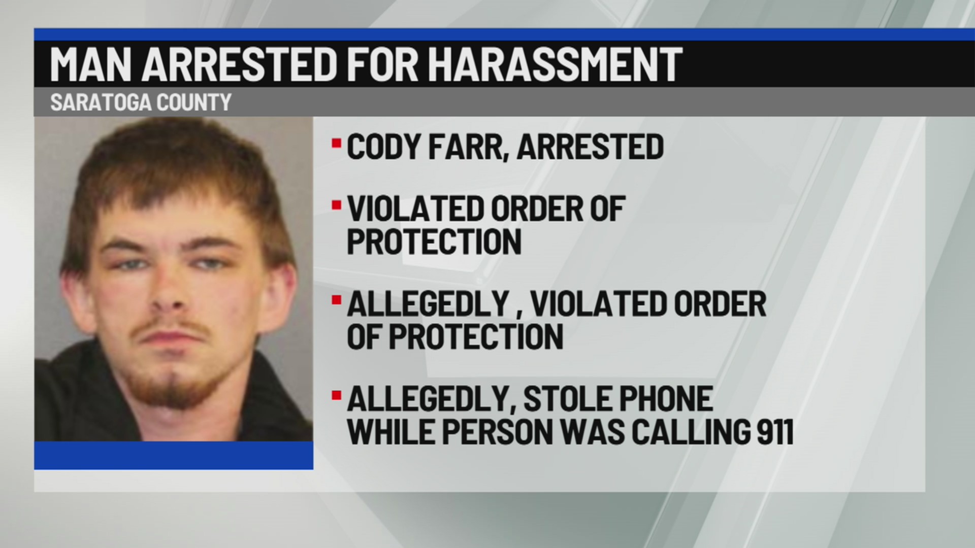 Man arrested for harassment – NEWS10 ABC