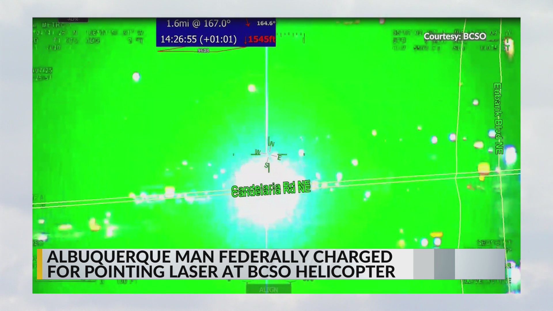 Albuquerque man faces federal charge for allegedly aiming laser at BCSO ...