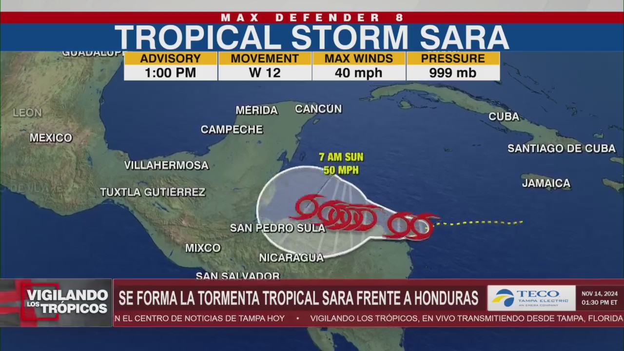 Se forma la tormenta tropical Sara en el Caribe frente a la costa de Honduras episode artwork