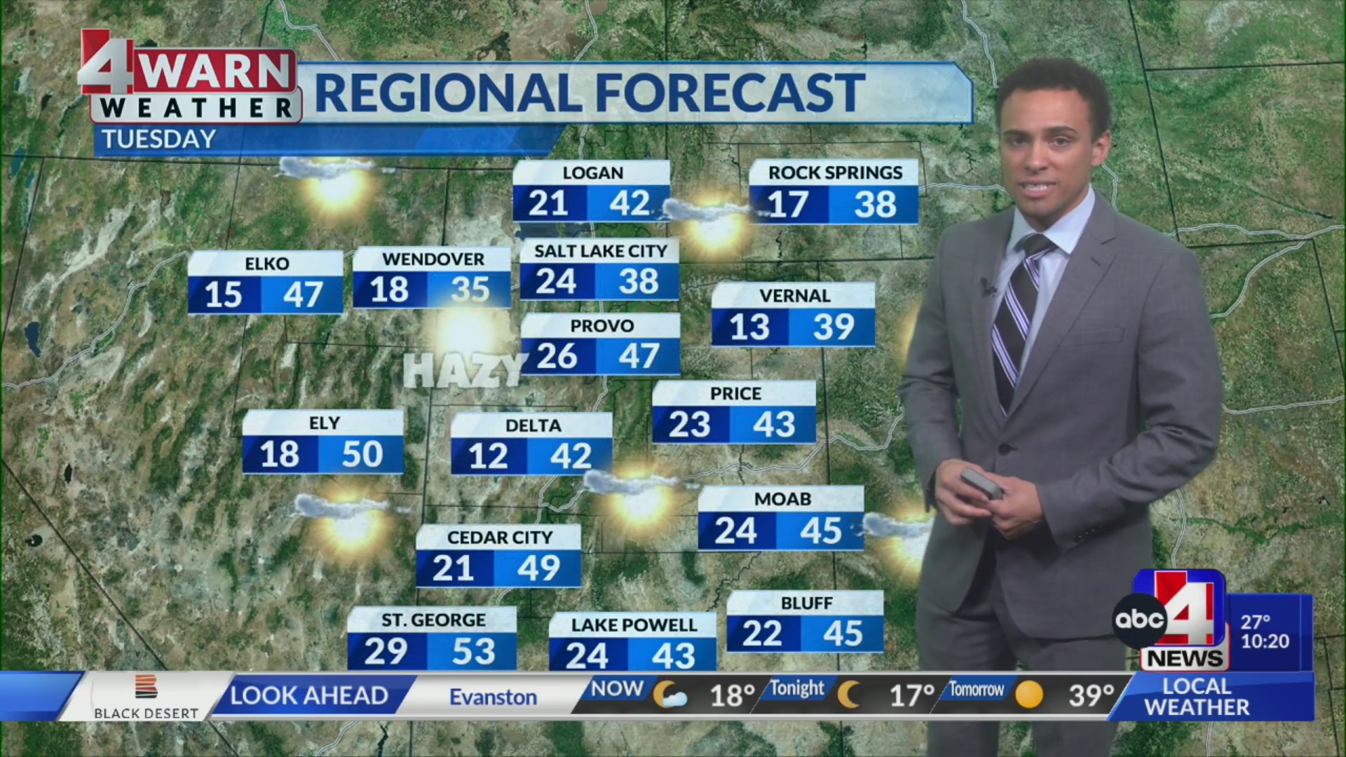 Building Inversion Haze & New Years Rain – ABC4 Utah