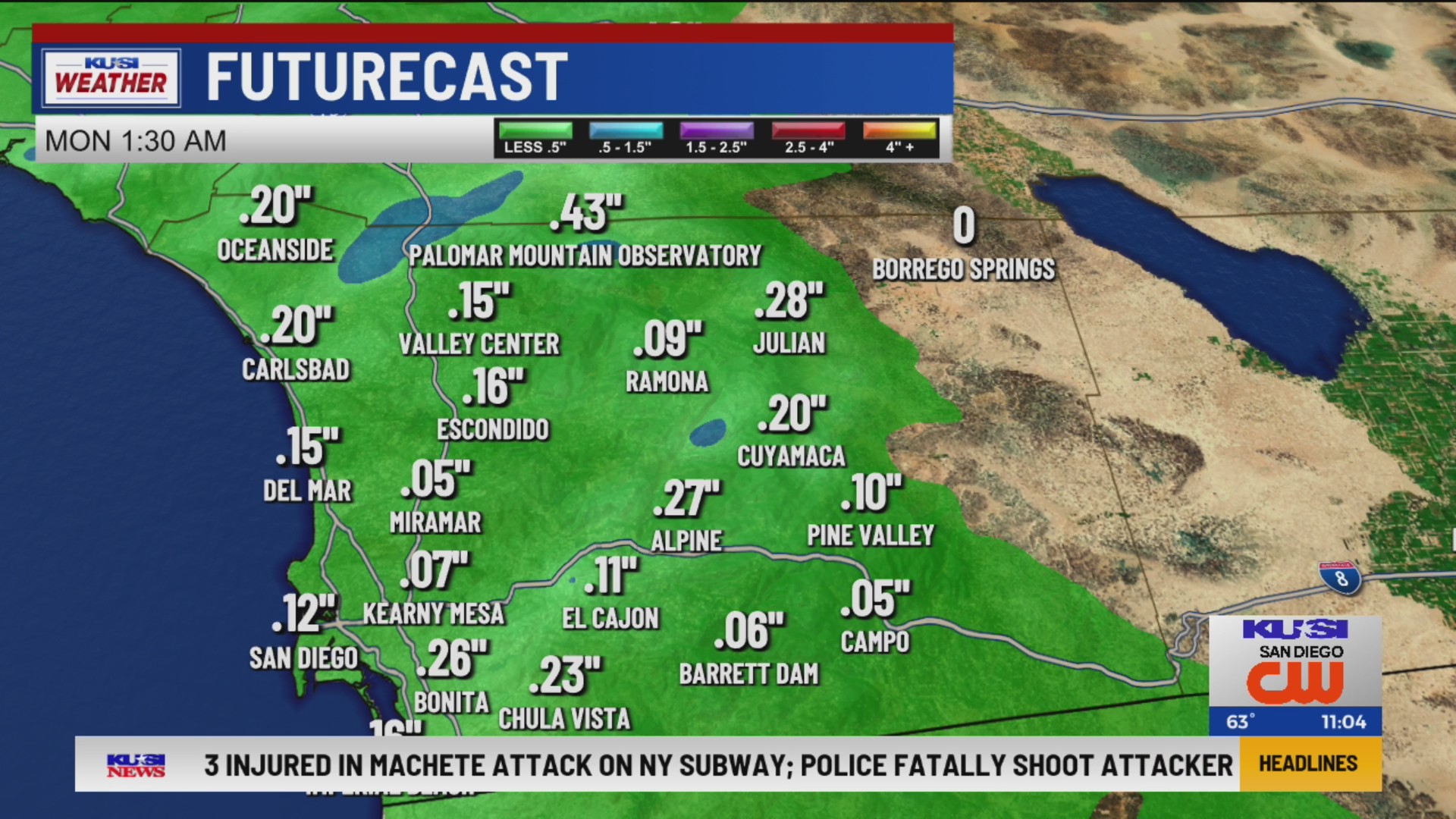 San Diego County braces for a second round of rain, strong winds – FOX ...