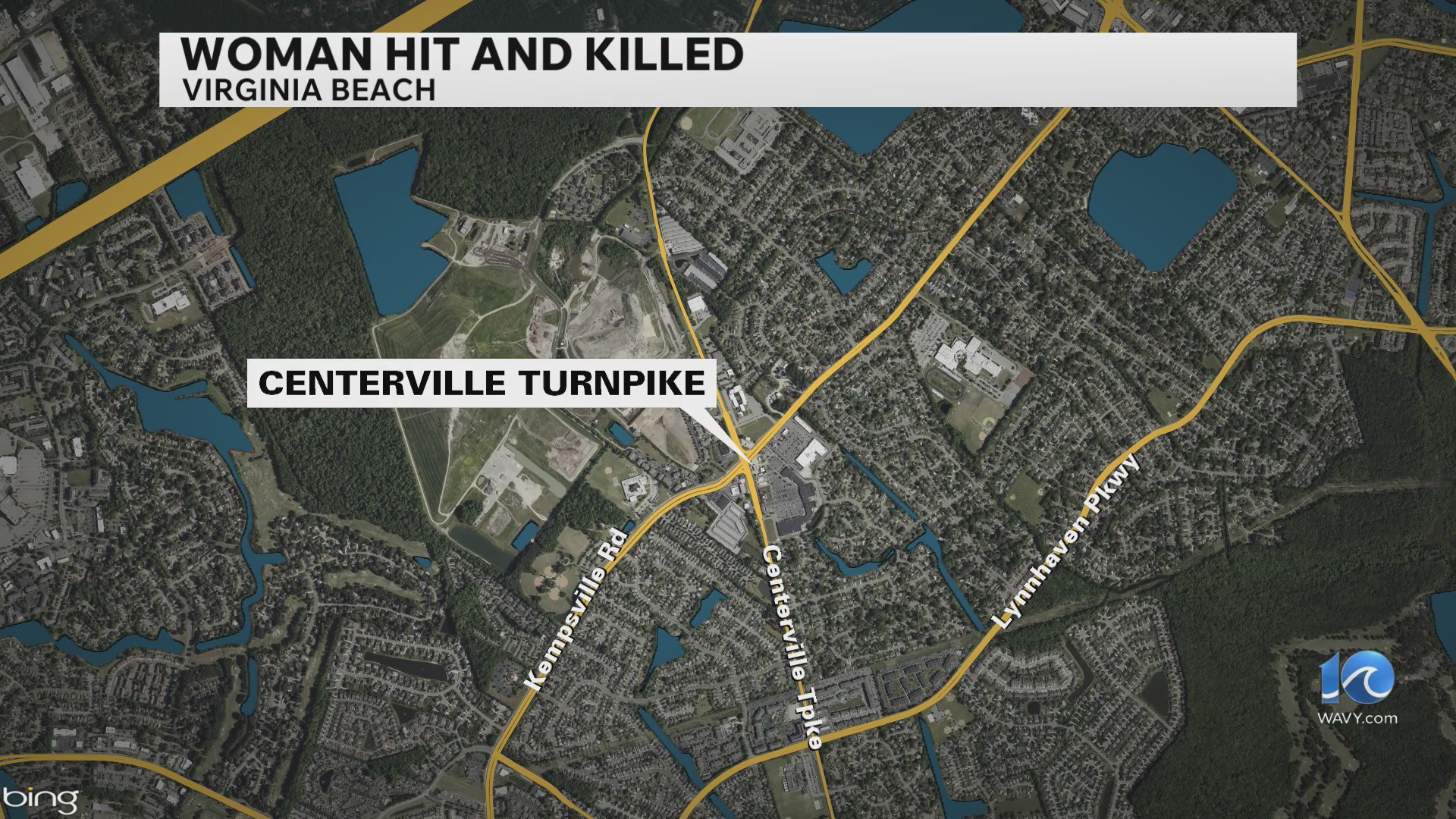 Fatal pedestrian crash on Centerville Tpke in VB – WAVY.com