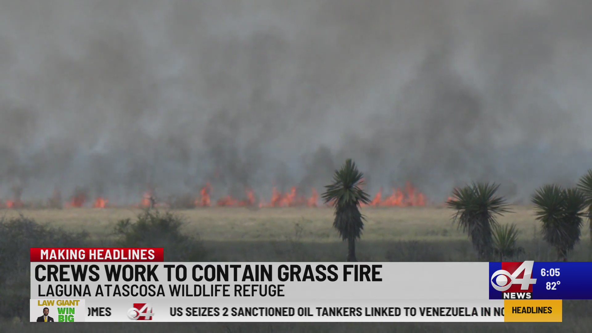 Crews Work To Contain Grass Fire – KVEO-TV