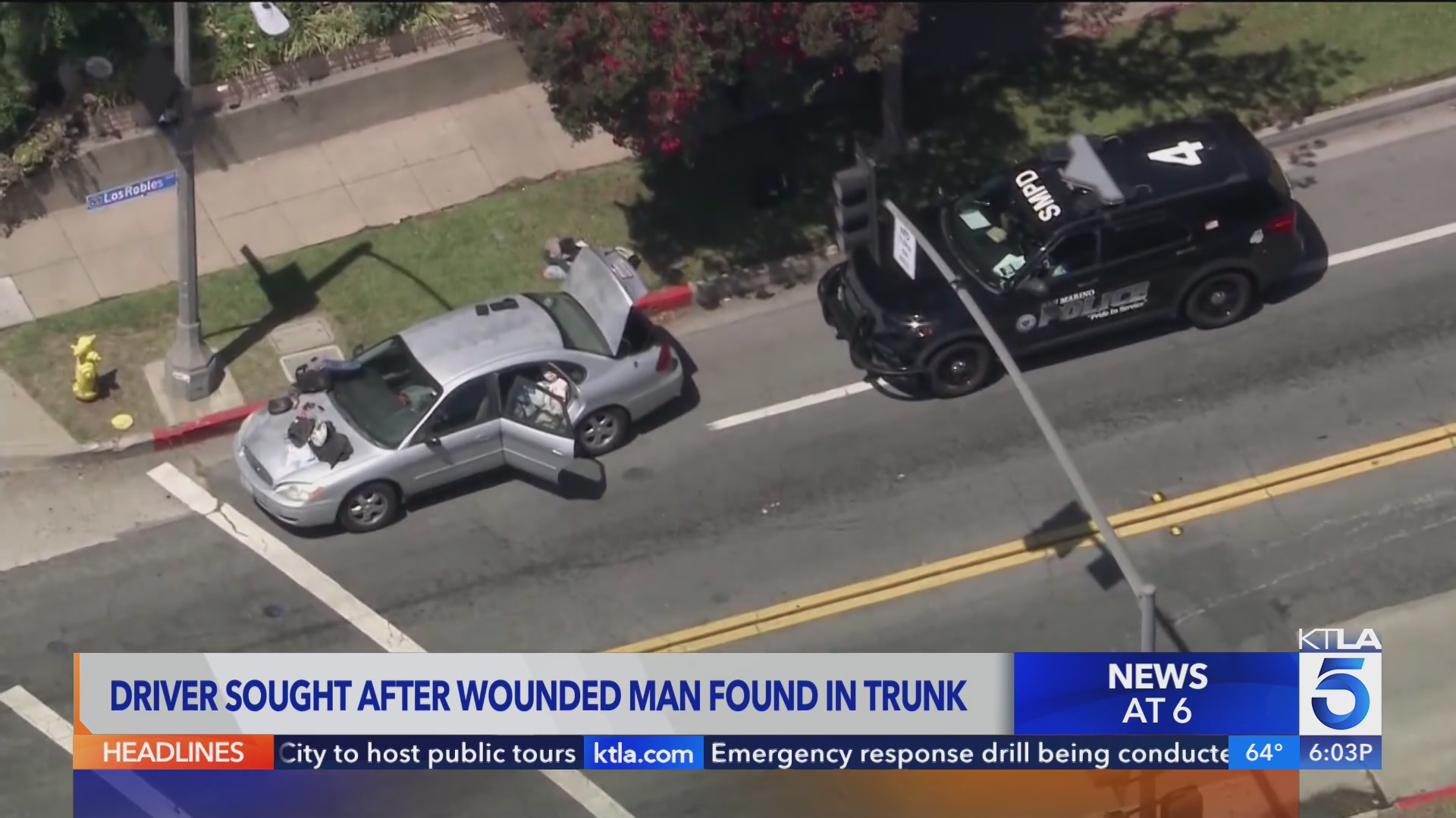 Man found with gunshot wounds in car trunk still in critical condition ...