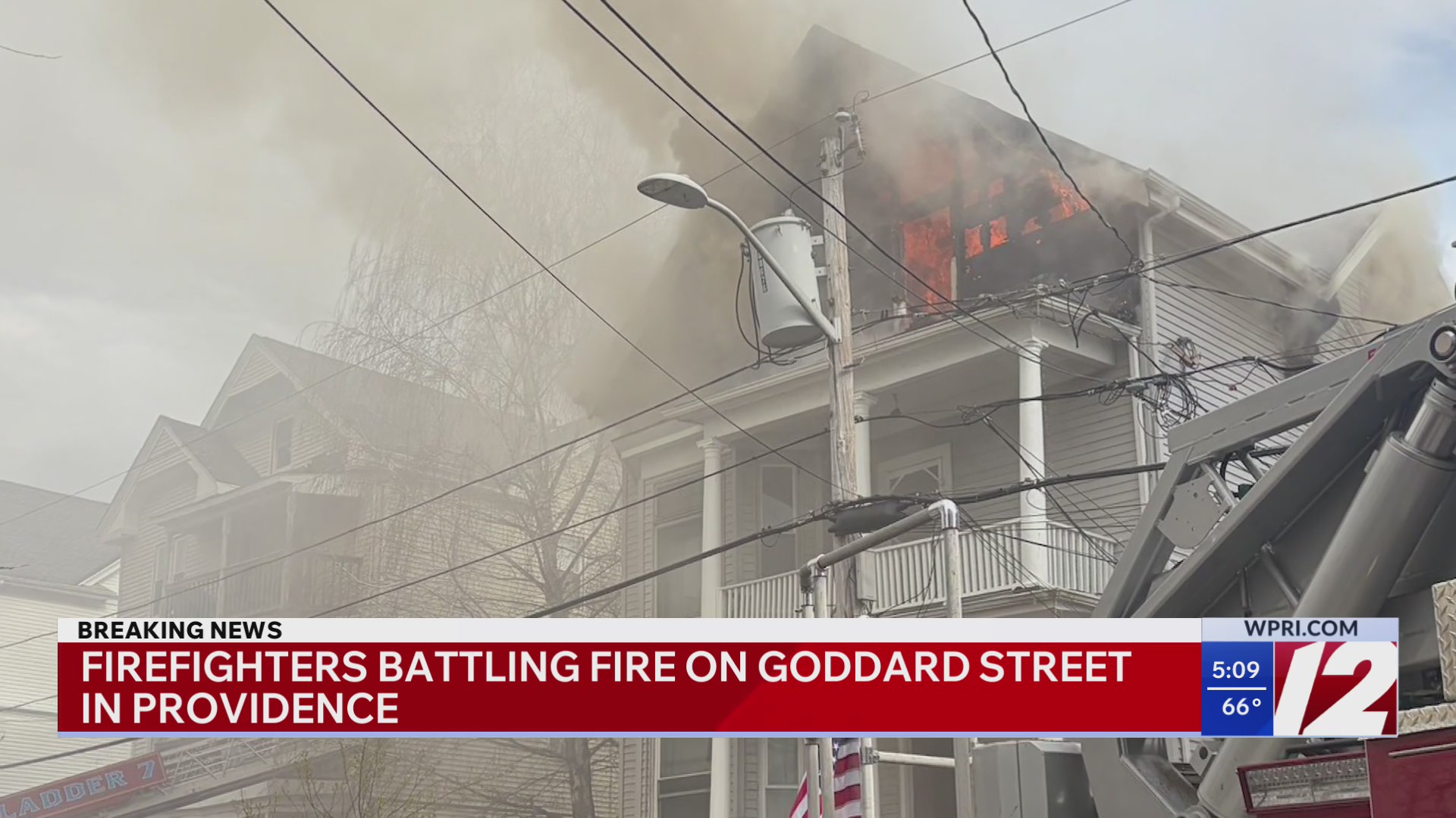 Crews battle fire on Goddard Street in Providence – WPRI.com